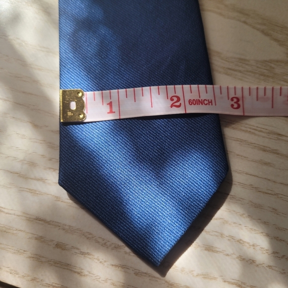 SIMPSONS HUNT CLUB Vintage Blue Necktie with Two Flying Loons - Picture 8 of 8